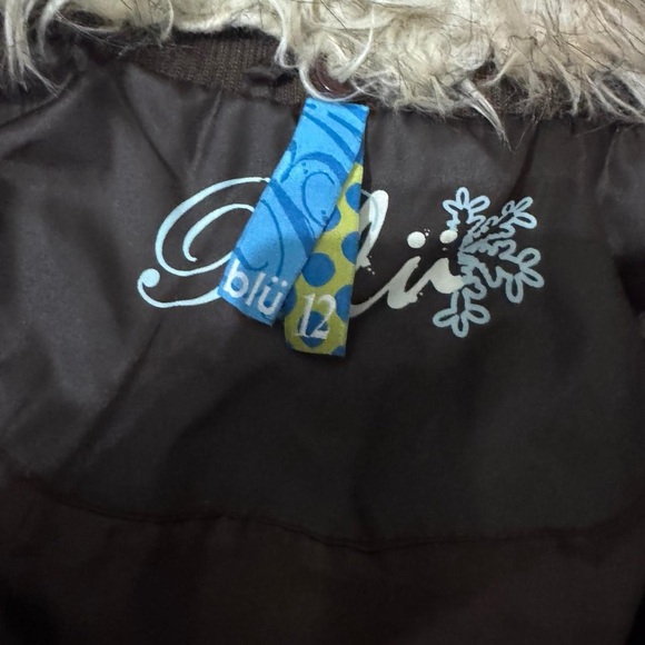 Blü Vintage Y2K Cropped Brown Jacket W/ Faux-Fur Trim - Picture 10 of 10